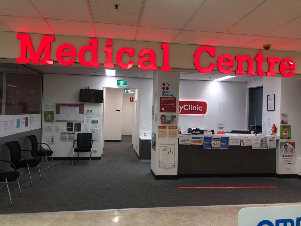 Reception at MyClinic Group, Doctors in Melbourne